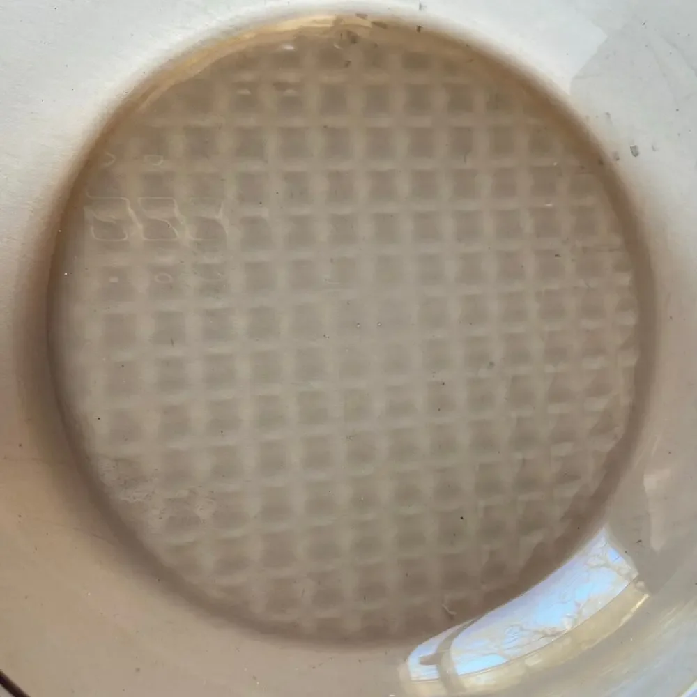 Corning Ware VISION FRANCE Amber 7 Inch Skillet Waffle Bottom Frying Pan